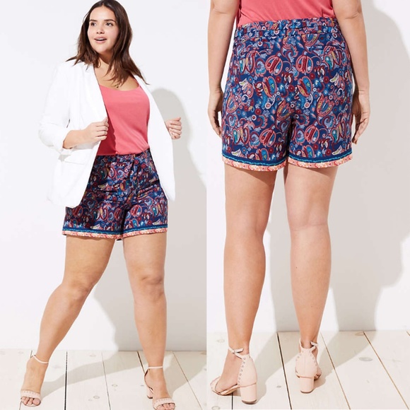 loft tie waist shorts